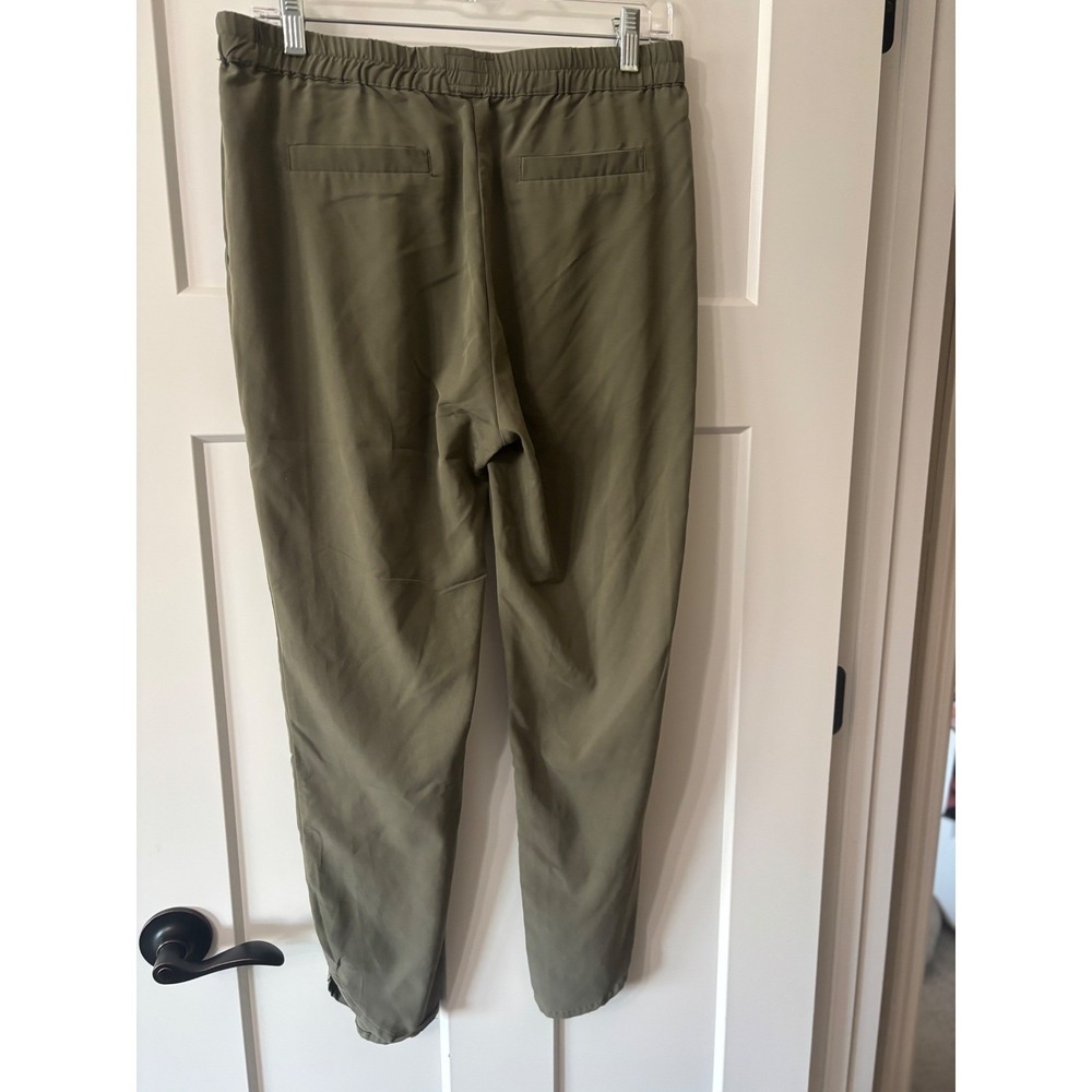 Marine Layer Allison Pant Olive Green Tencel Modal Elastic Waist Tulip Hem 13639 - Picture 4 of 9